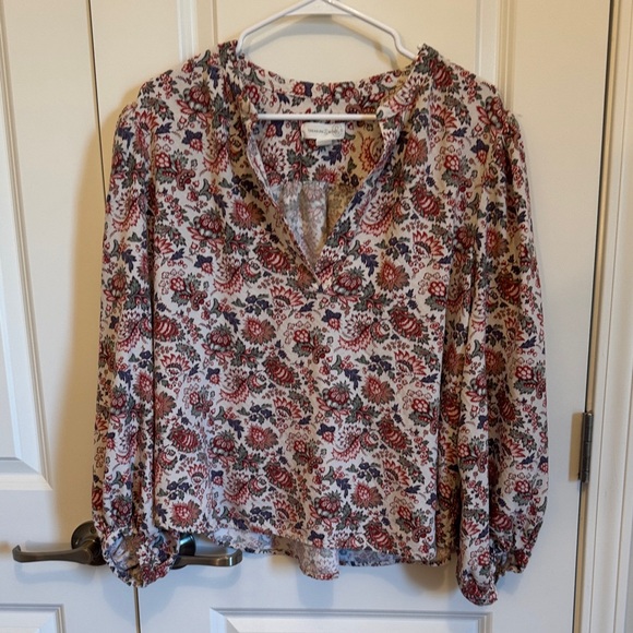 Treasure & Bond Tops - Treasure and Bond Multicolor Floral Blouse